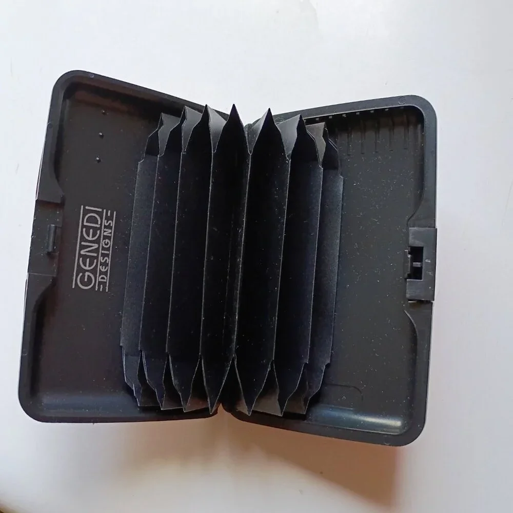 New Aluminum Wallet Unisex Many Pockets 4 3/8 x 3